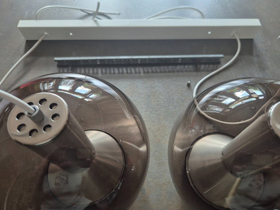 Image 1 of Suspension vintage RAAK - 2 globes - F. Ligtelijn - 1960