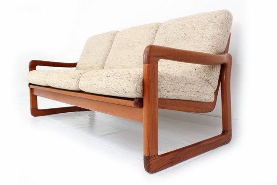 Image 1 of Canapé et 2 fauteuils Holstebro, design danois du milieu du siècle, comme neufs, en teck massif, laine vierge de qualité supérie