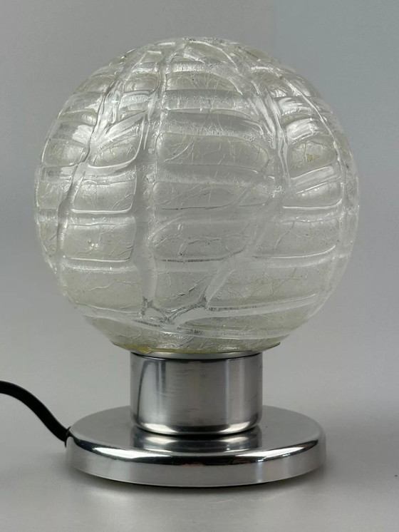 Image 1 of Lampe de chevet des années 60 70 Chrome Doria Verre Space Age Design