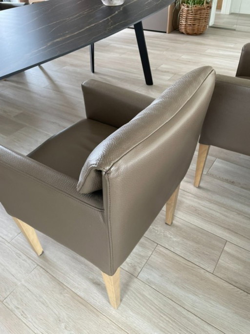 6 sillones de cuero de la prestigiosa marca de diseño alemana Hülsta.