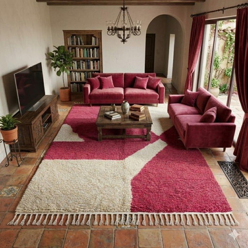 Grand tapis bérbere ambachtelijk en laine 400cmx300cm – &Tradition, vloerkleden en tapijten, Cotton (photo 2 of 6)