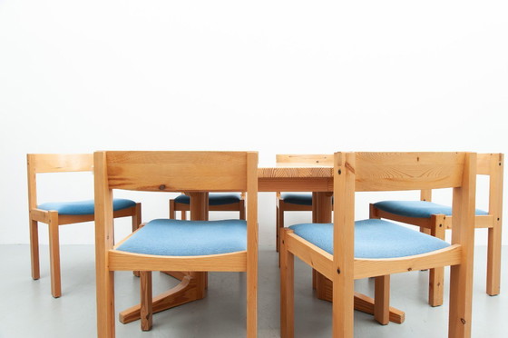 Image 1 of Extendable pine dining table by Silkeborg Møbelfabrik (1970s)
