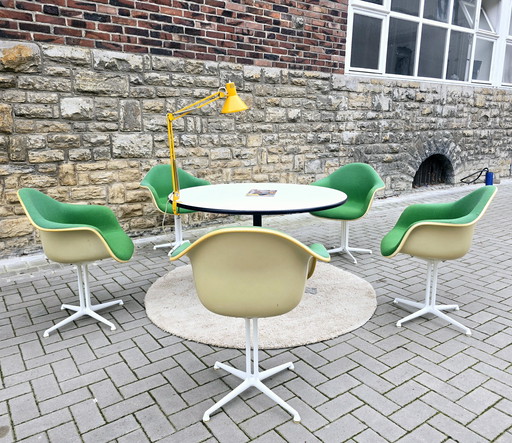 Sillas de comedor Herman Miller, mesa de comedor, juego de comedor vintage de los años 60/70, oficina