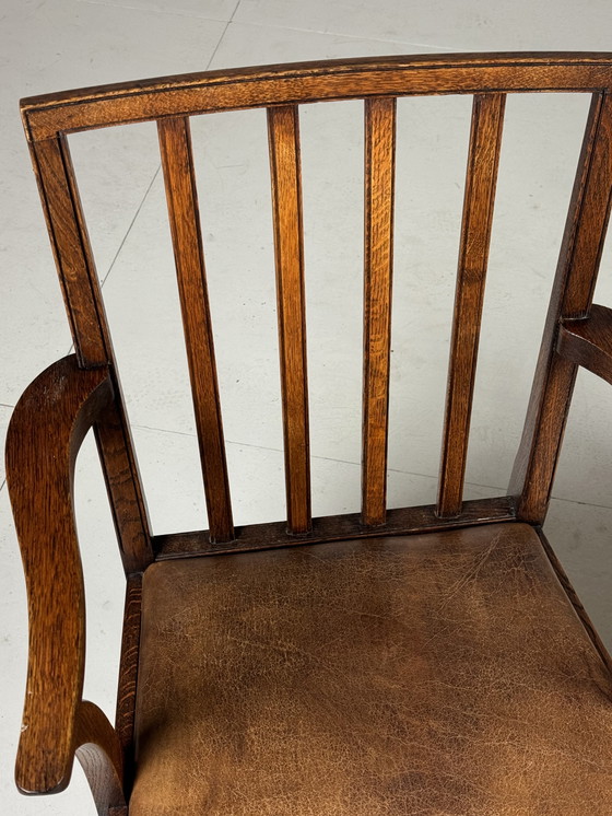 Image 1 of Fauteuils Vintage Chêne Anglais