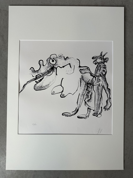 Image 1 of Genummerde zeefdruk - Frits Vertongen - Gesigneerd