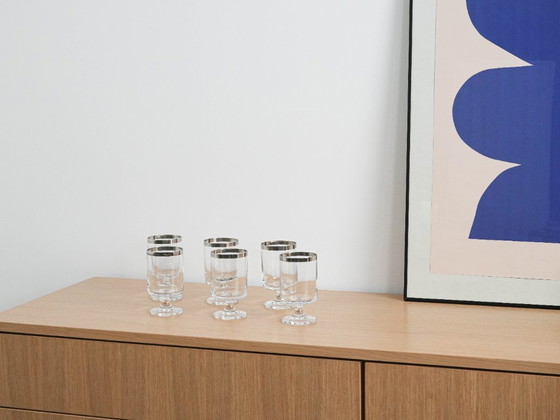 Image 1 of Set di bicchieri, stile Hollywood Regency, anni '70, made in Italy