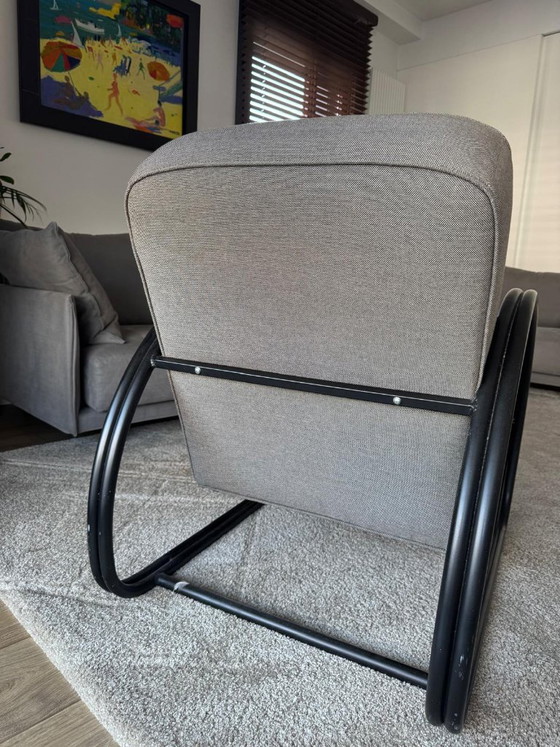 Image 1 of Industriedesign-Sessel im Bauhaus-Stil – Schwarzer Stahl