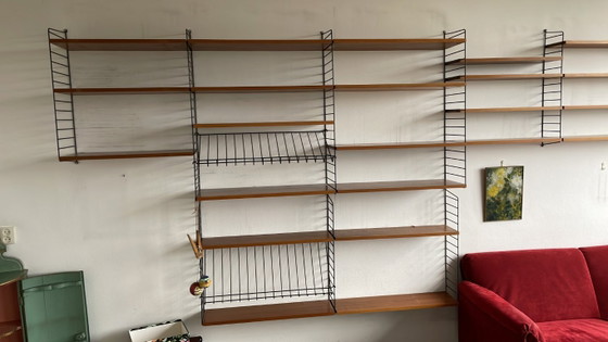 Image 1 of Mooie Vintage String Wand Boekenkast