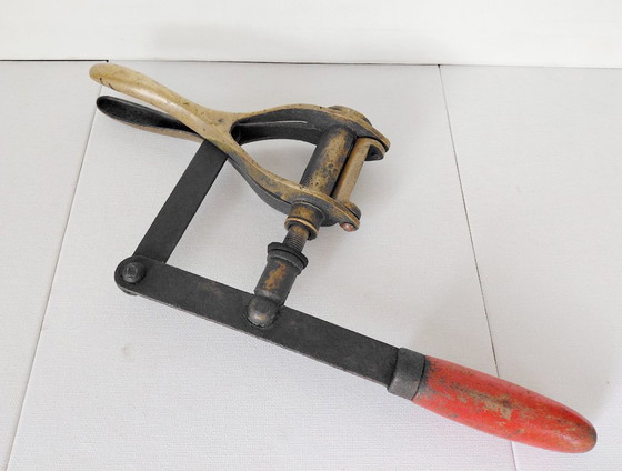 Tappatore di Bottiglie Antico in Ottone – Tappatore Manuale Originale – Oggetti decorativi, Brass (photo 2 of 10)