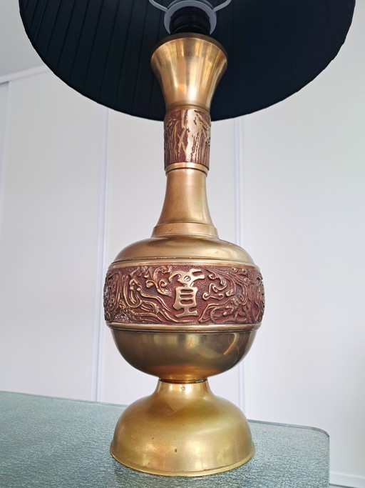 James Mont Korean vintage brass lamp