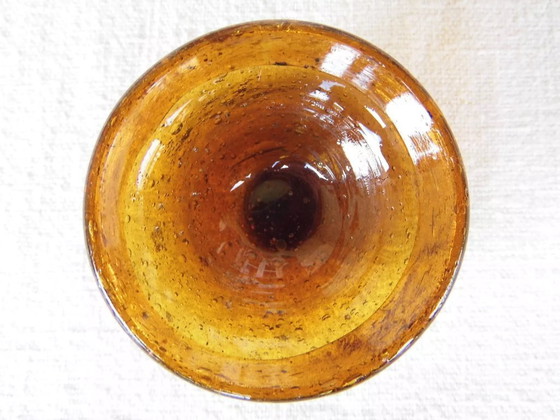 Image 1 of Servizio da caviale in ottone e vetro soffiato