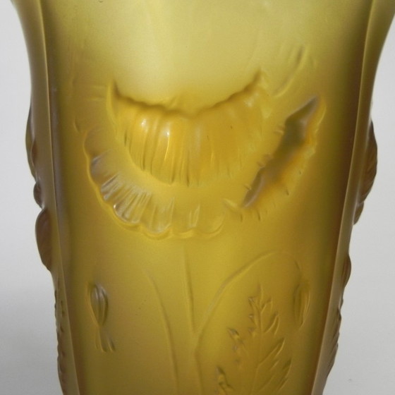 Image 1 of barolac, persglas Inwald vaas, model "Floral" jaren 60