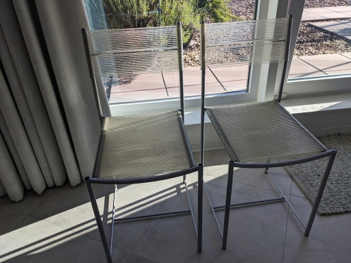 2x Giandomenico Belotti Original Spaghetti Chairs