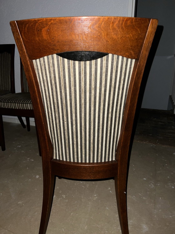6 sedie da pranzo Bannink Art Nouveau – Tessile, Legno (photo 8 of 8)
