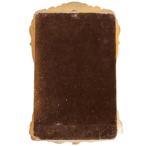 Image 1 of Antique Art Nouveau gold mirror wood baroque L.F. Reeker 1920's