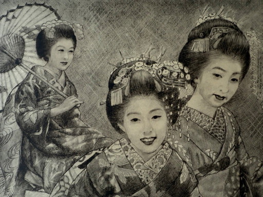 Willie Seiler print Youthful Geishas