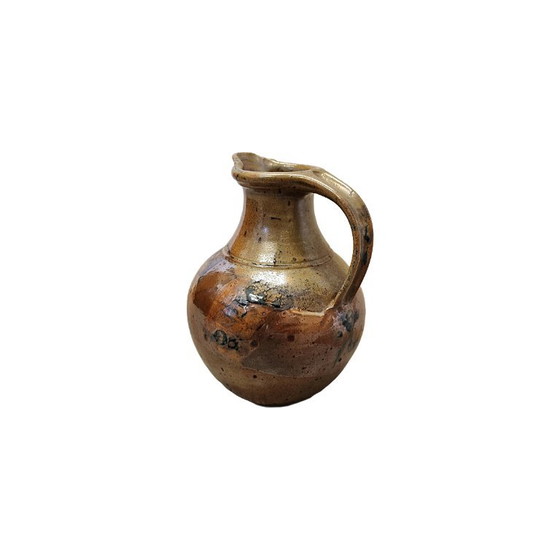 Vintage handgemaakte bruine keramische kan, jaren 60/70 – Cadeaus, Ceramic (photo 4 of 6)