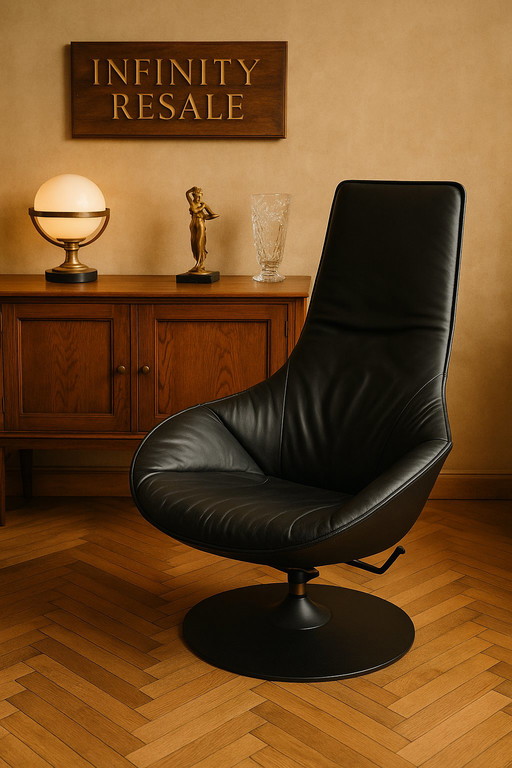 SUMMER SALE!!!! Leather design armchair with ottoman