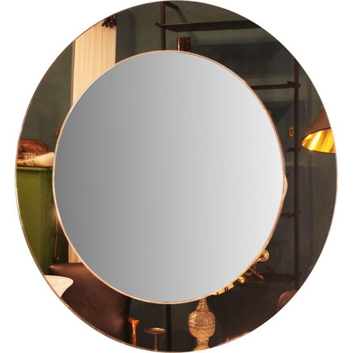 Miroir rond vintage oblò en verre minetti meubles et décoration, Italie