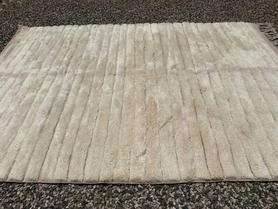 Ecru and beige Moroccan Mrirt rug 350x250 cm, textured minimalist design, Rugs & carpets, Wool, Cotton (photo 6 of 16)