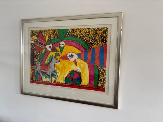 Image 1 of Corneille ha firmato "Variation sur Pinocchio le Cirque"