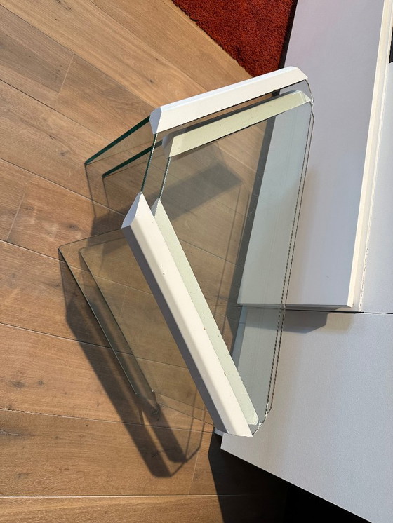 Image 1 of Set aus 2 Gallotti & Radice Dreieck-Beistelltischen - 1970er Jahre