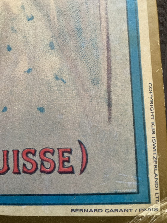 Insegna pubblicitaria vintage di lusso Cartone Ph. Suchard Bernard Carant 57 x 42, Oggetti decorativi, Carta (foto 5 di 7)