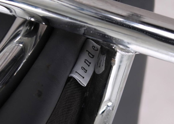 Image 1 of 4x Sedia da conferenza Lande Cole nera