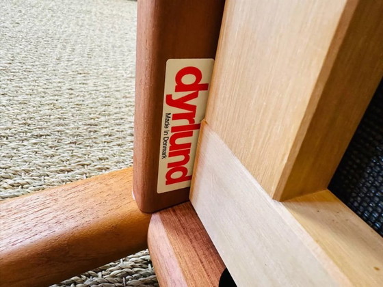 Image 1 of Banquette danoise en teck et tissu floral par Dyrlund, Danemark, 1960s