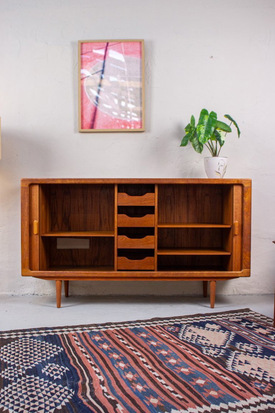 Image 1 of Vintage teak sideboard chest of drawers Danish Silkeborg Mid Century 60s