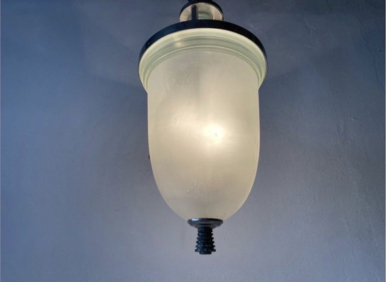 Image 1 of Base in cromo e marmo in stile Art Déco, 1940, Italia