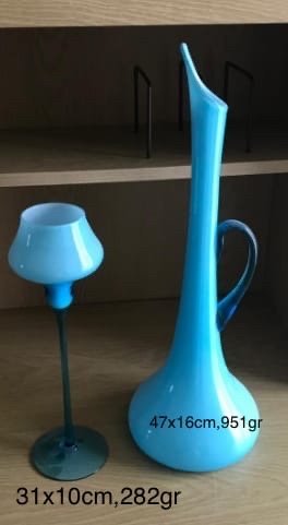 Image 1 of Carafe and Vintage Glass