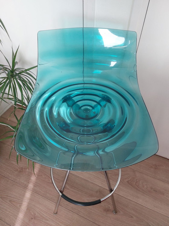 Calligaris L'eau Barstools (3 pieces) – Chrome, Plastic (photo 2 of 13)