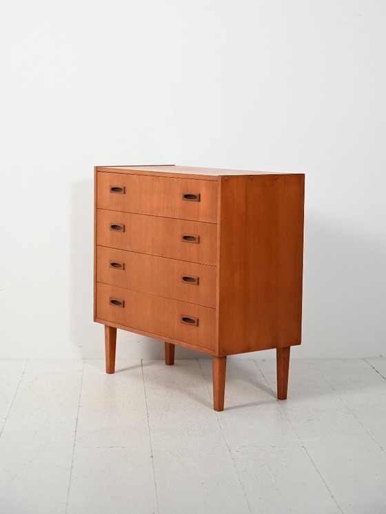 Image 1 of Scandinavische teakhouten ladekast uit de jaren 60