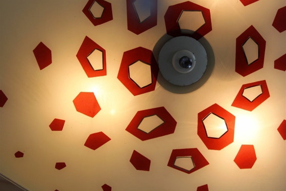 Image 1 of Large Vintage Czechoslovakian Opaline Glass Pendant Lights, 1970s, Set of 2