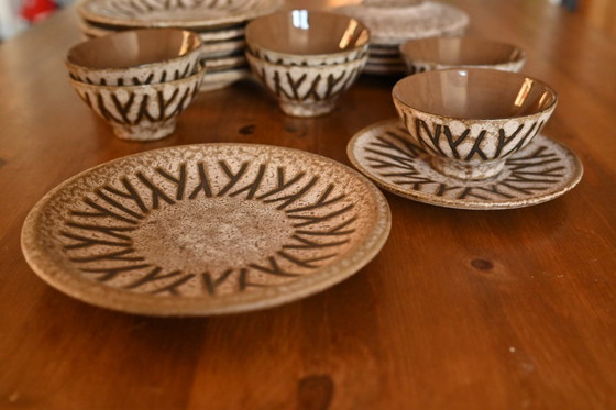 Image 1 of Hans Welling - Serie Aegina - Ceramica vintage della Germania Ovest Ceramano - Fatta a mano