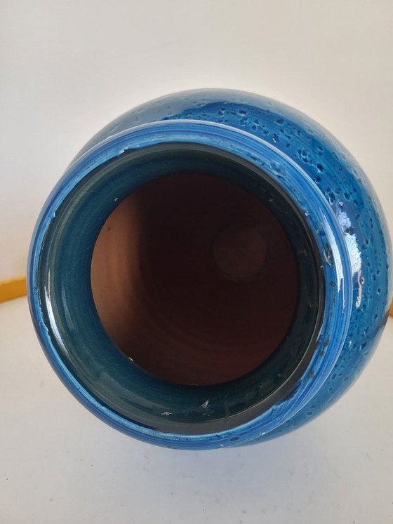 Image 1 of Bitossi glazed ceramic vase, Riminini decor, Aldo Iondi, 1960s in Italy
