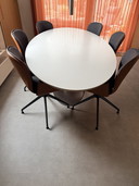 Eethoektafel ovale tafelfabriek