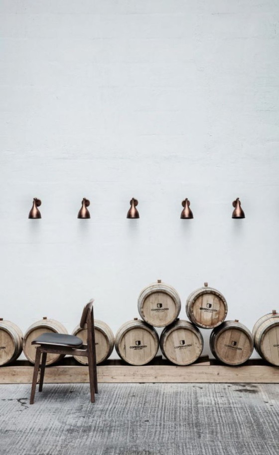 Image 1 of NORR11 – Applique Le Six – ottone – Ø12 cm