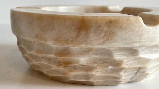 Image 1 of French Brutalist Vintage Marble Ashtray