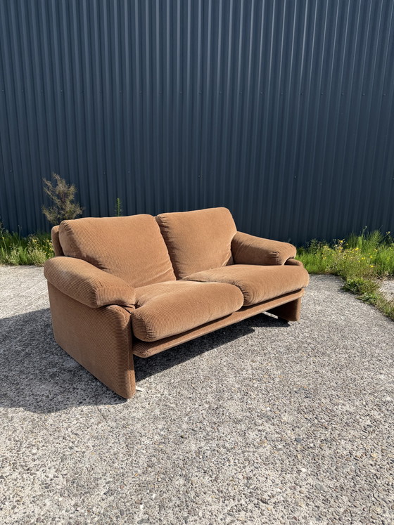 B&B Italia Tweezits Bank Bruin – 2 zitsbanken, Textile, Vintage (photo 6 of 17)