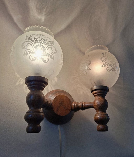 vintage double wall lamp