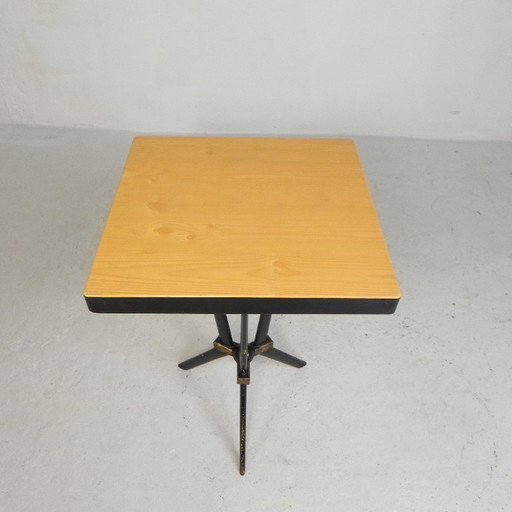 Bistro table with Bakelite top Berc Antoine Paris, 1950s