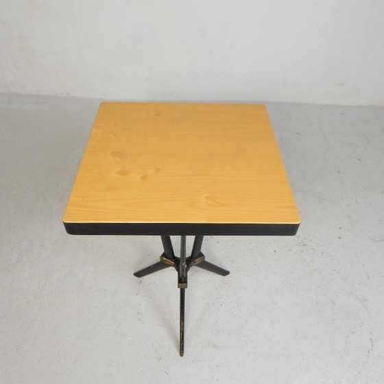 Image 1 of Bistro table with Bakelite top Berc Antoine Paris, 1950s
