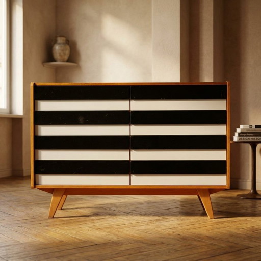 Credenza Mid-Century modello U453 di Jiří Jiroutek per Interier Praha, anni '60, Cecoslovacchia, 110 × 45 × 75 cm
