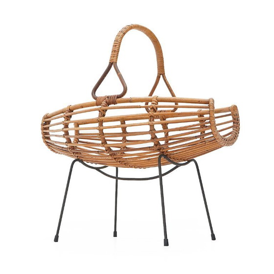 Image 1 of Portariviste in rattan, anni '50