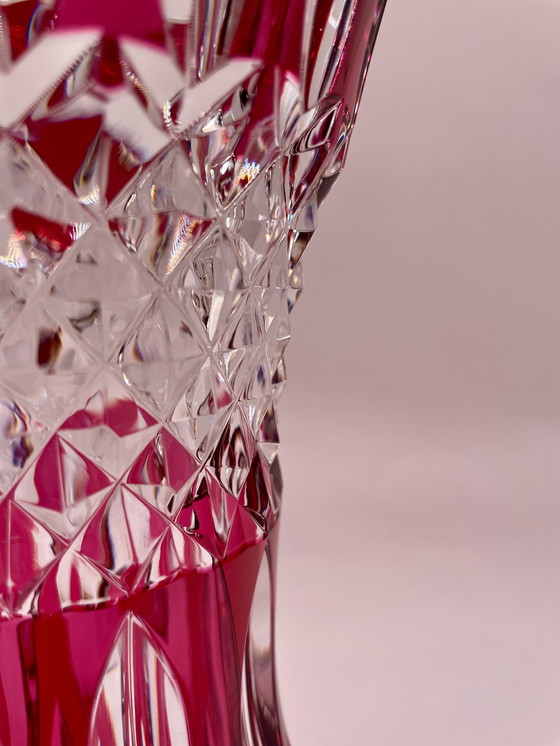 Image 1 of Jarrón de cristal de Val Saint Lambert