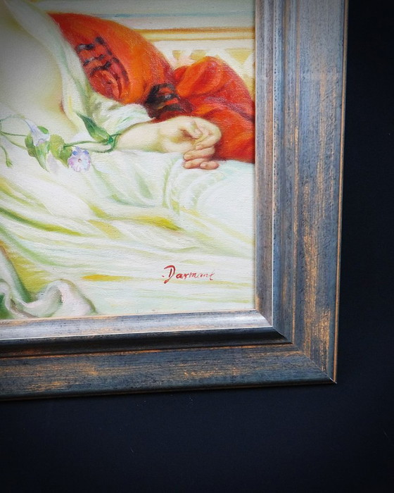 Image 1 of Ritratto olio su tela ispirato all'Albaydé di Cabanel firmato Darmont 78x68
