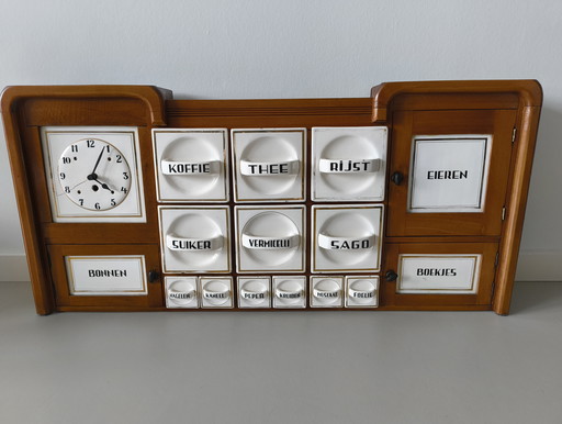 Rare et grand porte-épices Art Déco, vers 1930