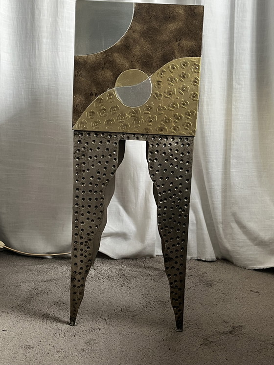 Memphis Stijl Kastje, Lam Lee Group, 1990’s – Kasten, Metal, Wood, Vintage (photo 4 of 13)